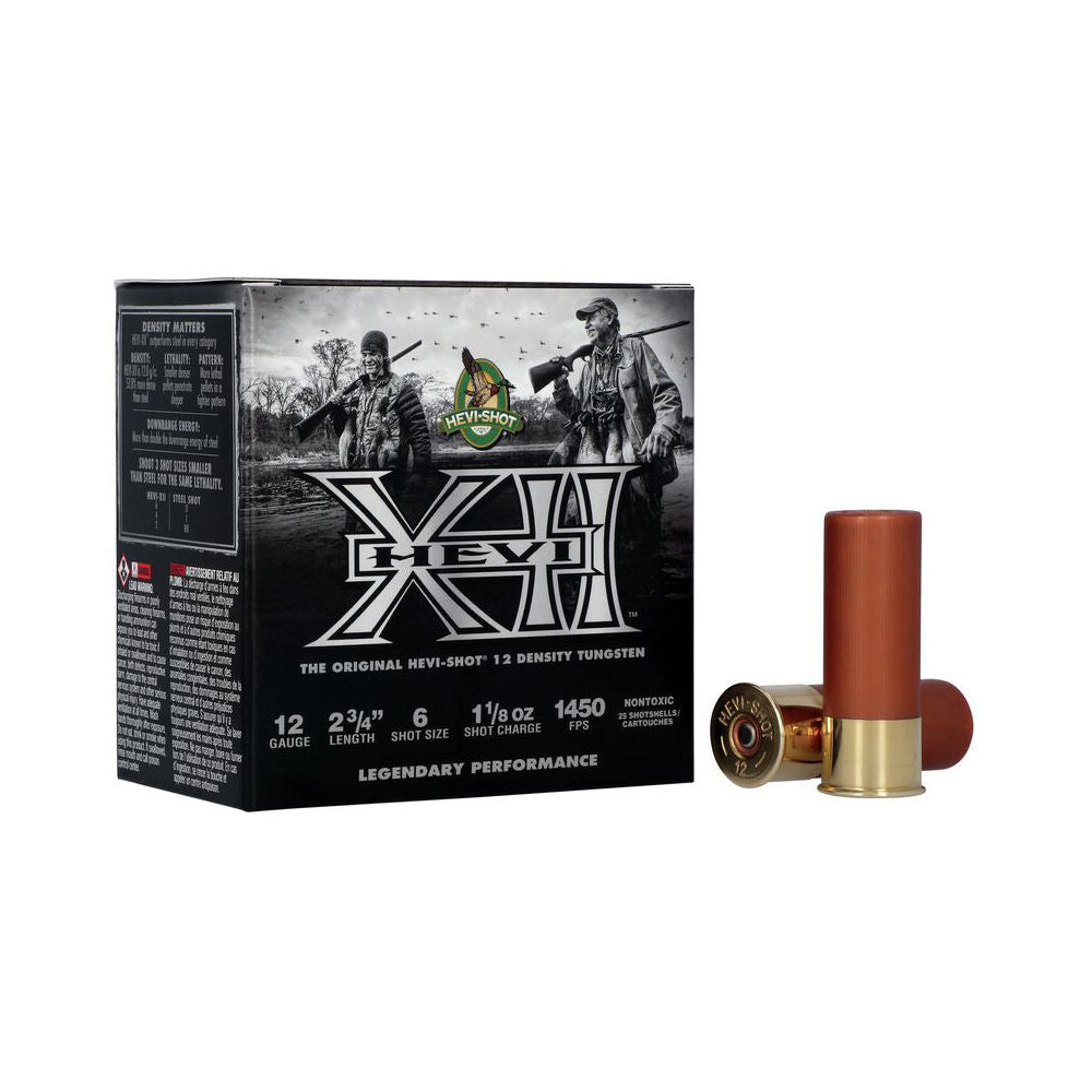 HEVI-Shot HS51316 HEVI-XII Waterfowl 12 Gauge 2.75" 1-1/8oz 6 Shot 1450 fps 604544686340
