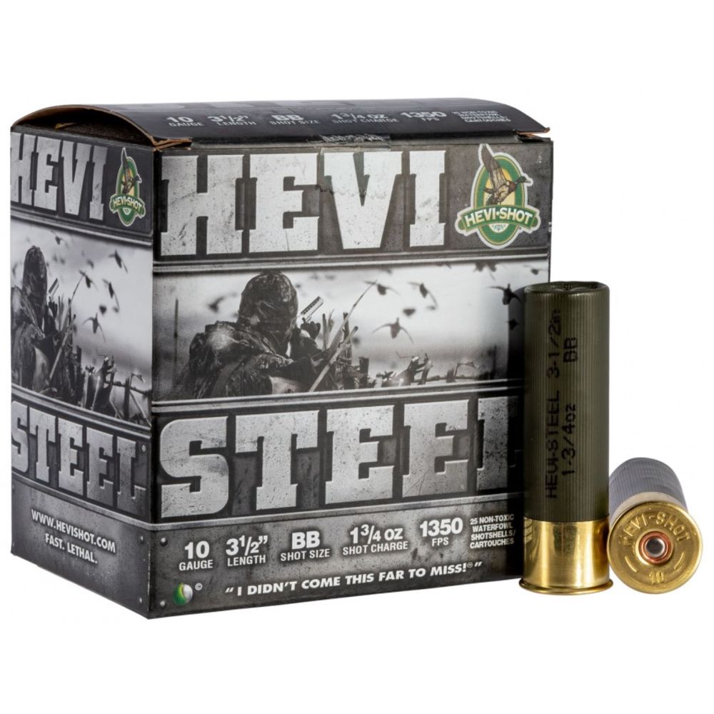 HEVI-Shot 10 Gauge Shotgun Ammo HEVI-Steel 3.5 in 1-3/4 oz BB
