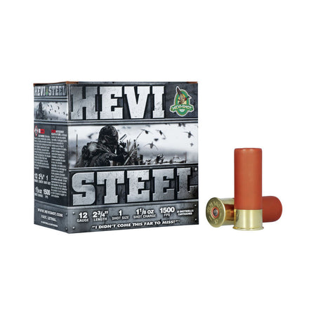 HEVI-Shot HS61221 HEVI-Steel Waterfowl 12 Gauge 2.75" 1-1/8oz 1 Shot 1500 fps 816383612217