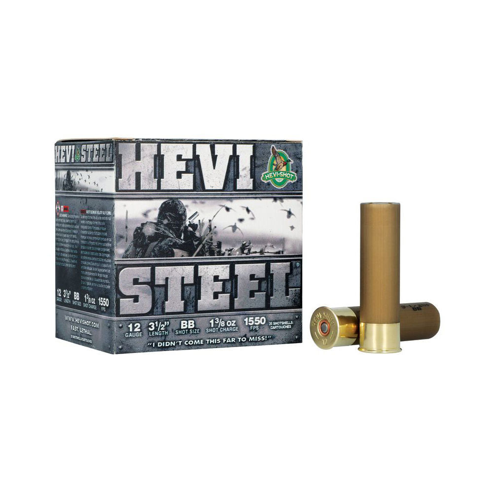 HEVI-Shot HS65088 HEVI-Steel Waterfowl 12 Gauge 3.5" 1-3/8oz BB 1550 fps 816383650882
