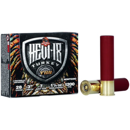 HEVI-Shot HS7287 HEVI-18 TSS Turkey 28 Gauge 3" 1-1/4oz 7 Shot 1200 fps 604544690118