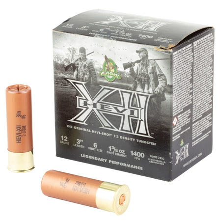 HEVI-Shot HS51206 HEVI-XII Waterfowl 12 Gauge 3" 1-3/8oz 6 Shot 1500 fps 604544686289