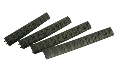 HEXMAG 4-Pack M-LOK WedgeLOK Handguard Slot Covers, Heat Mitigation Low Profile Rail Covers, Black HX-MLC-4PK-BLK