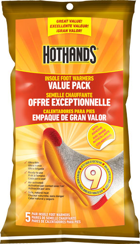 HotHands 9-Hour Insole Foot Warmers with Adhesive 5 Pairs