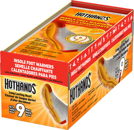HotHands 9-Hour Insole Foot Warmers with Adhesive 16 Pairs