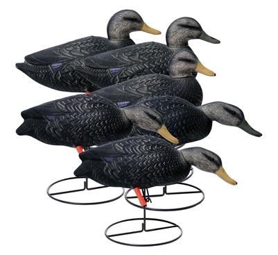 Higdon Outdoors Magnum Full-Body Black Duck Variety Pack with Ring Bases