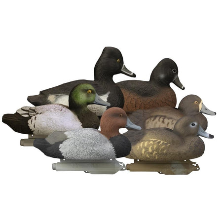 Higdon Standard Size Diver Duck Decoy Pack 6/ct Bluebill Redhead Ringneck