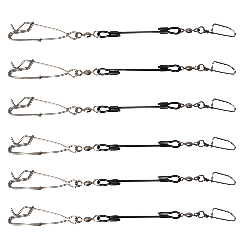 Higdon Battleship Jerk Rig Decoy Quick Connect Clips 6/ct Rust-Free