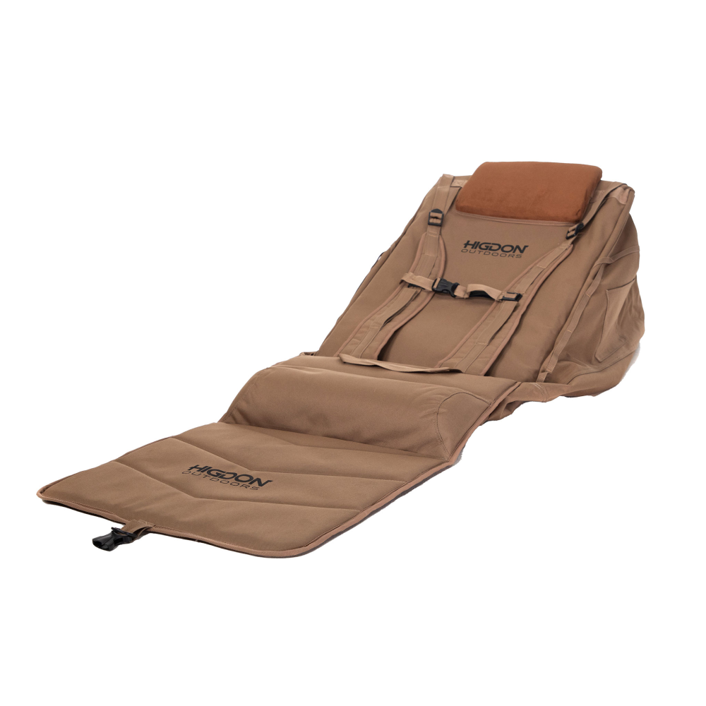 Higdon Blind Hot Shot Dirt with Adjustable Backrest and Decoy Storage
