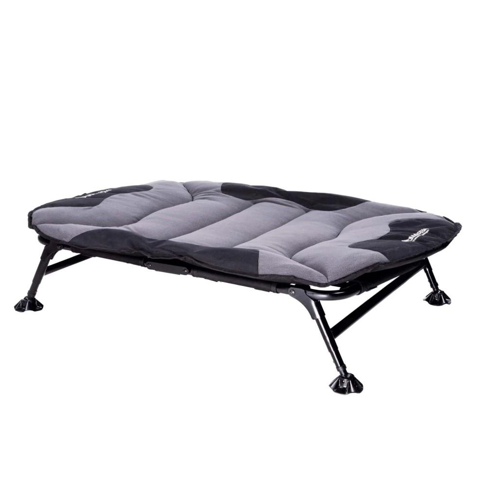 MOmarsh Home Cot Raised Dog Bed Grey Foldable Pet Rest Cot