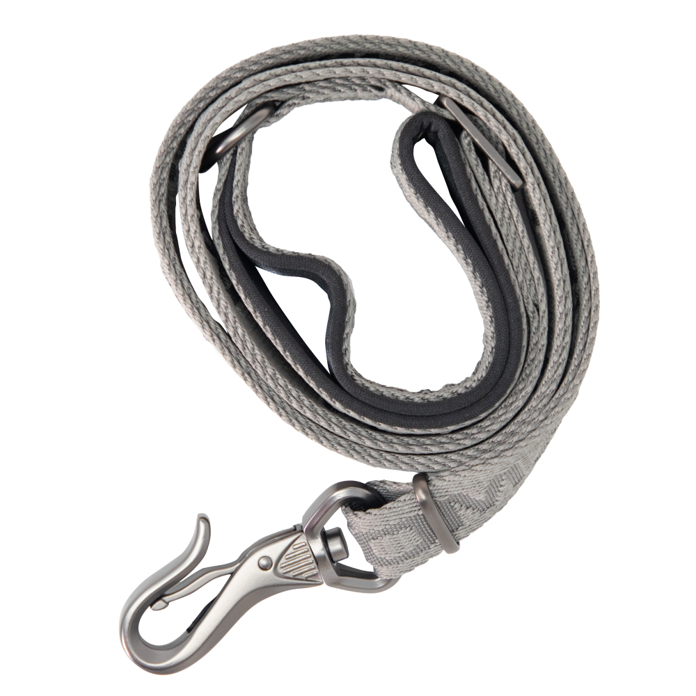 MoMarsh Gun Metal Grey Adjustable Nylon Dog Leash 47"-72"