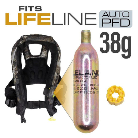MoMarsh LifeLine 38g Auto Life Vest Replacement Cartridge & Bobbin