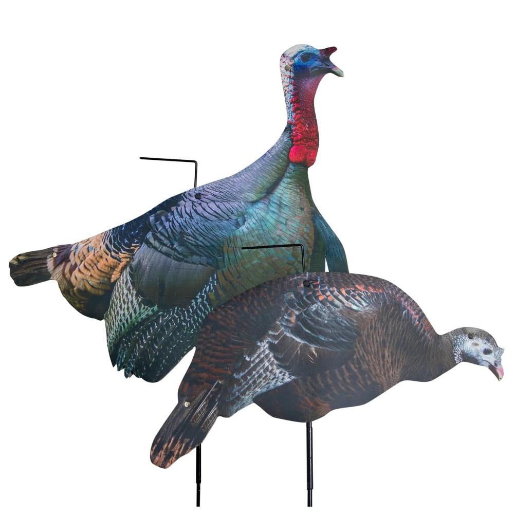 Higdon Flex Turkey Tom and Hen Silhouette Decoy Combo
