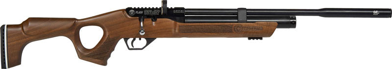 Hatsan Flash QE .25 Caliber PCP Air Rifle Walnut Blued Finish 2-Mag