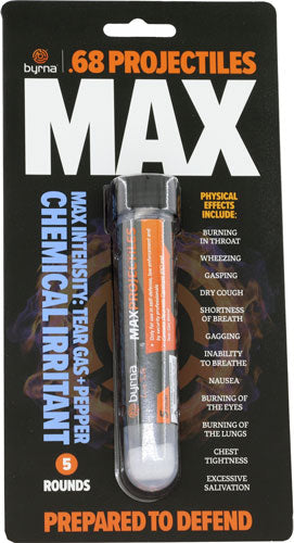 Byrna 5-Count MAX Projectile Tube .68 Cal