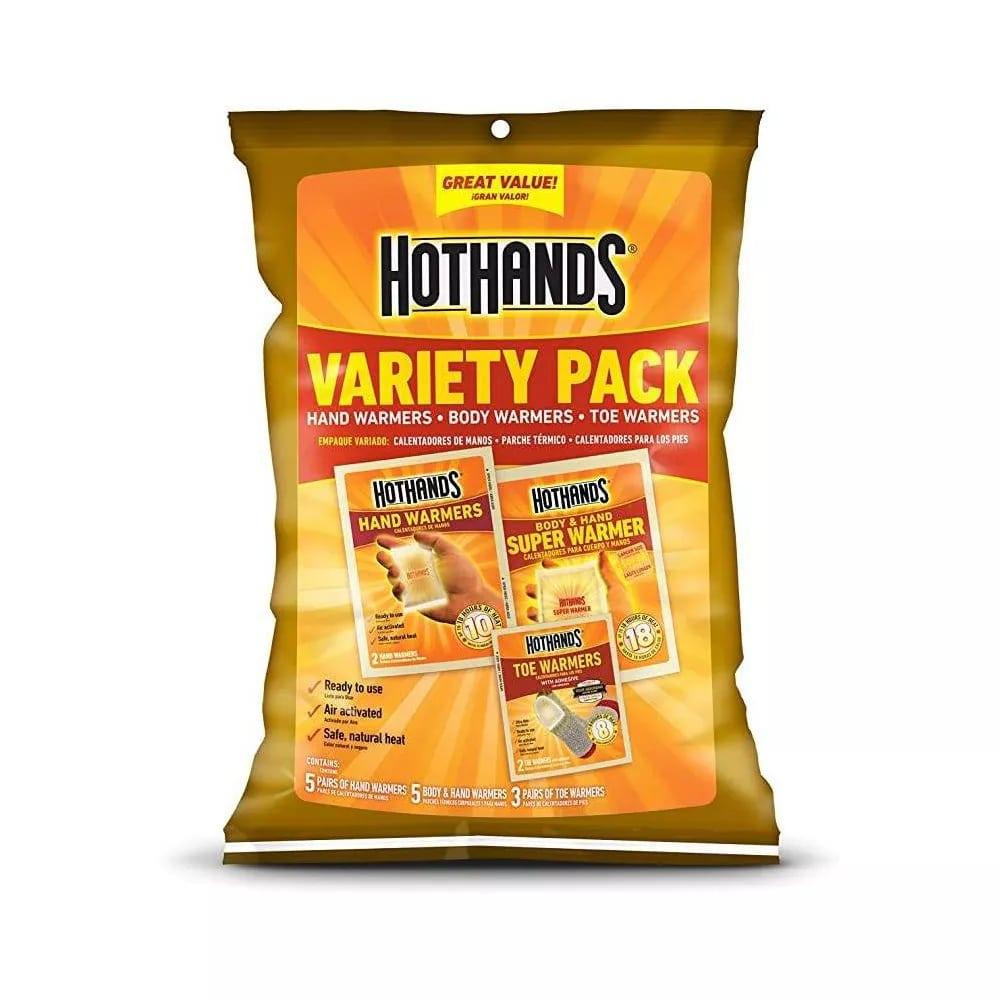 Hot Hands Variety Pack Warmers Hand Toe & Super 13 Pack