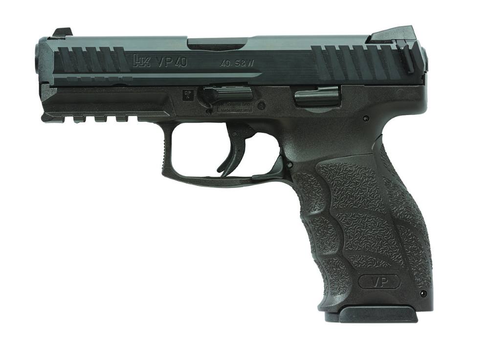 HK 81001161 VP40 40 S&W 10+1 4.09" Black Steel Barrel, Black Cerakote Serrated Steel Slide, Black Polymer Frame w/Picatinny Rail, Black Interchangeable Backstrap Grip