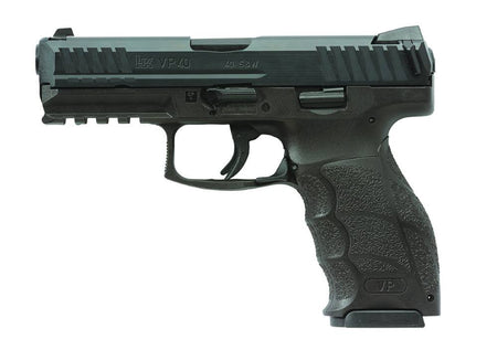 HK 81001161 VP40 40 S&W 10+1 4.09" Black Steel Barrel, Black Cerakote Serrated Steel Slide, Black Polymer Frame w/Picatinny Rail, Black Interchangeable Backstrap Grip