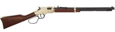 Henry H004L Golden Boy Large Loop 22 Short, 22 Long or 22 LR Caliber with 16 LR/21 Short Capacity, 20" Blued Barrel, Brasslite Metal Finish & American Walnut Stock Right Hand (Full Size)