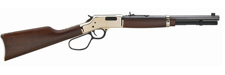 Henry H006MR327 Big Boy Carbine Full Size 327 Federal Mag 7+1 16.50" Blued Octagon Barrel, Brass Polished Brass Receiver, American Walnut Wood Stock Right Hand