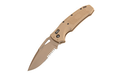 Hogue K320 M17 Folder, Drop Point Blade, 3.5", PVD Tan Finish, Manual ABLE Lock 36373