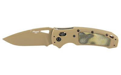 Hogue K320 AXG SIG P320 Match Folding Knife, CPM-S30V, 3.5" Drop Point, Flat Dark Earth, G-Mascus Green Inserts 36375