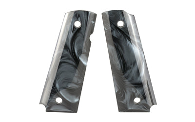 Hogue Extreme Series Polymer Grip Panels for 1911 Government, Black-Pearlized, Ambi Cut 45418