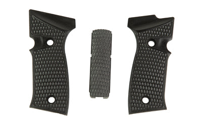 Hogue 48129 Piranha G10 Grips for Sig P320 AXG Full Size, Black