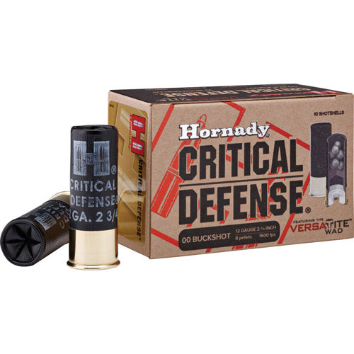 Hornady 86240 Critical Defense Defense 12 Gauge 2.75"  00 Buck Shot 1600 fps 090255862409