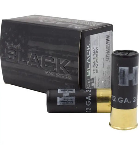 Hornady 86249 Black Defense 12 Gauge 2.75"  00 Buck Shot 1600 fps 090255862492