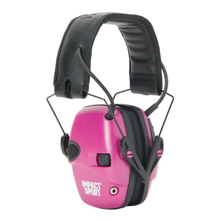 Howard Leight Impact Sport Sound Amplification Earmuff Small Size Berry Pink NRR 22dB