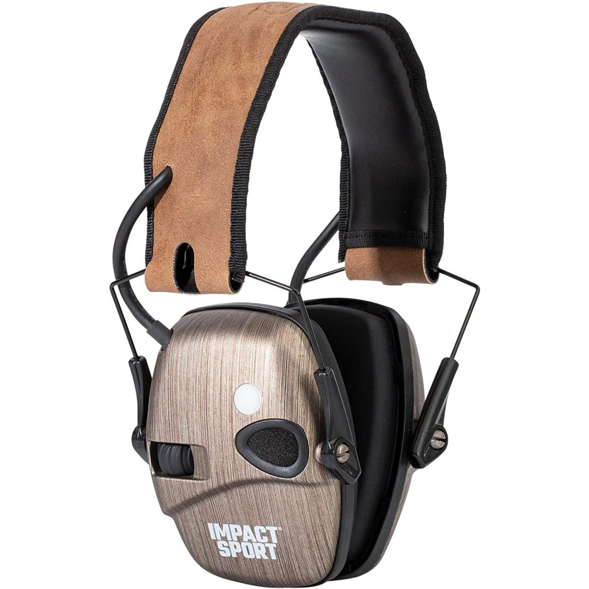 Howard Leight Impact Sport Bluetooth Hearing Protection Brushed Bronze Brown 21dB