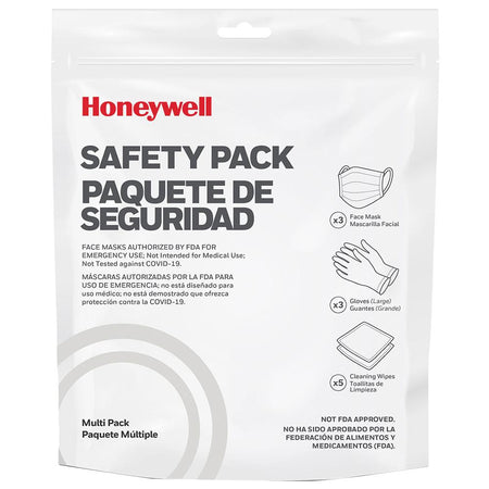 Howard Leight PPE Safety Kit with 3 Face Masks 3 Gloves and 5 Cleansing Wipes