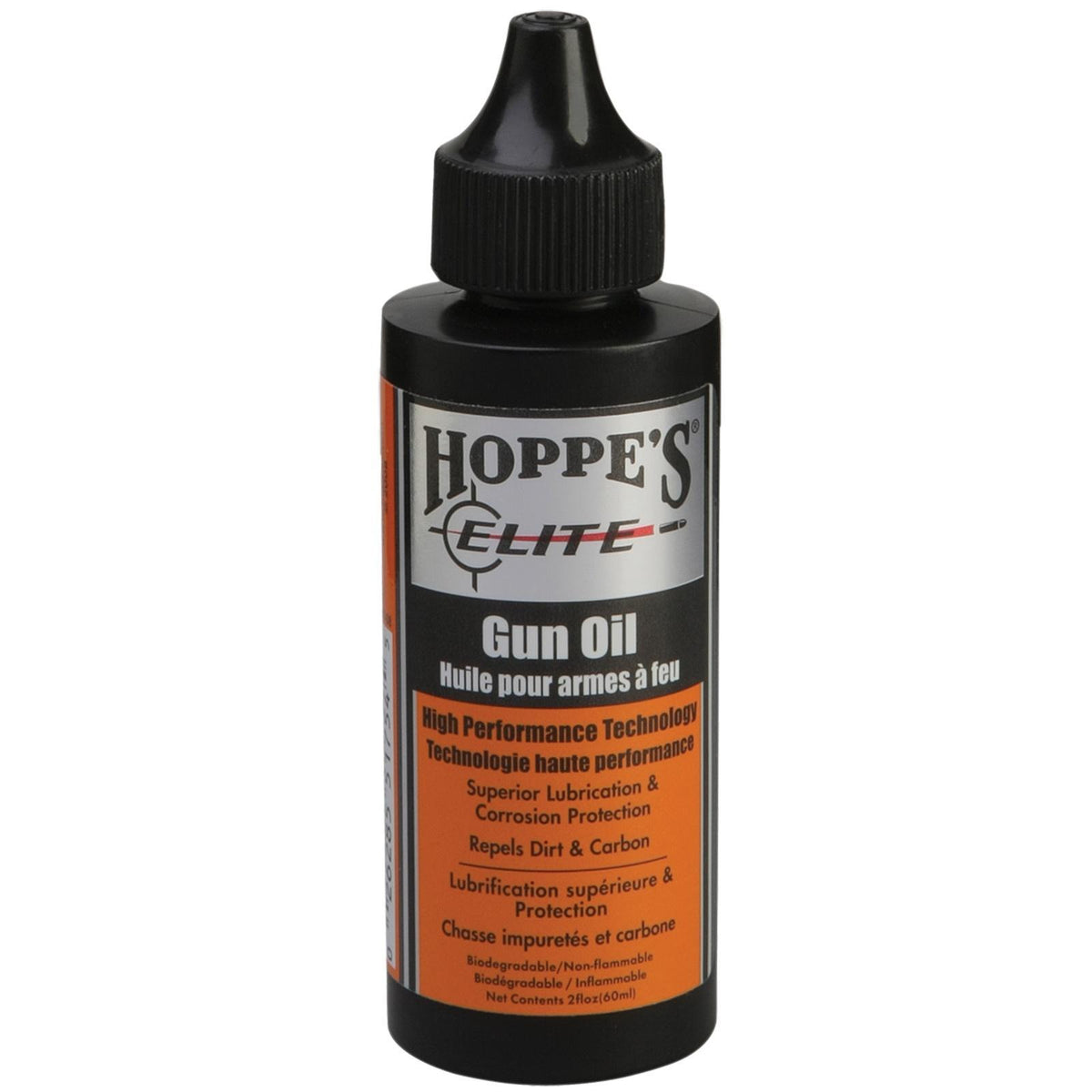 Hoppe's Elite 2 oz Gun Oil Squeeze Bottle for Firearm Lubrication