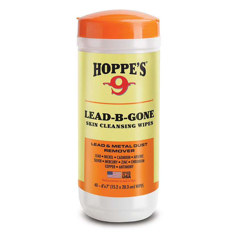 Hoppes Lead-B-Gone Metal Contaminant Removal Skin Wipes 40 Pack