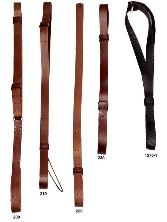Hunter Leather Military Rifle Sling with Solid Brass Fittings