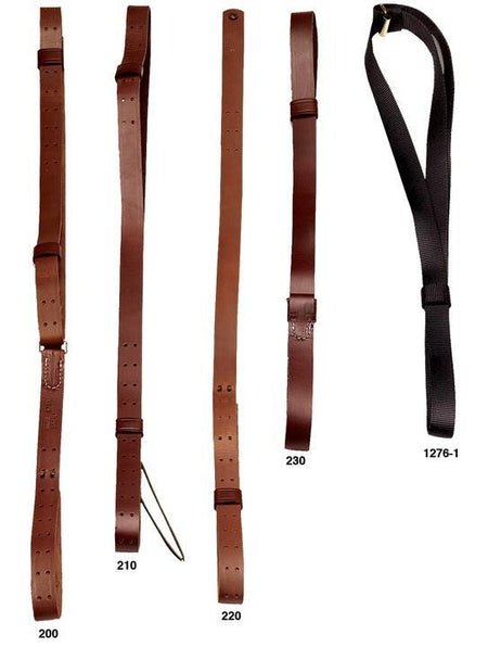 Hunter Leather Military Rifle Sling with Solid Brass Fittings