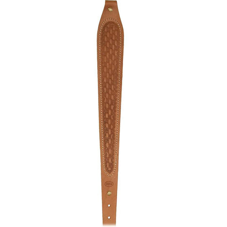 Hunter Suede-Lined Chestnut Tan Basket Weave Cobra Rifle Sling