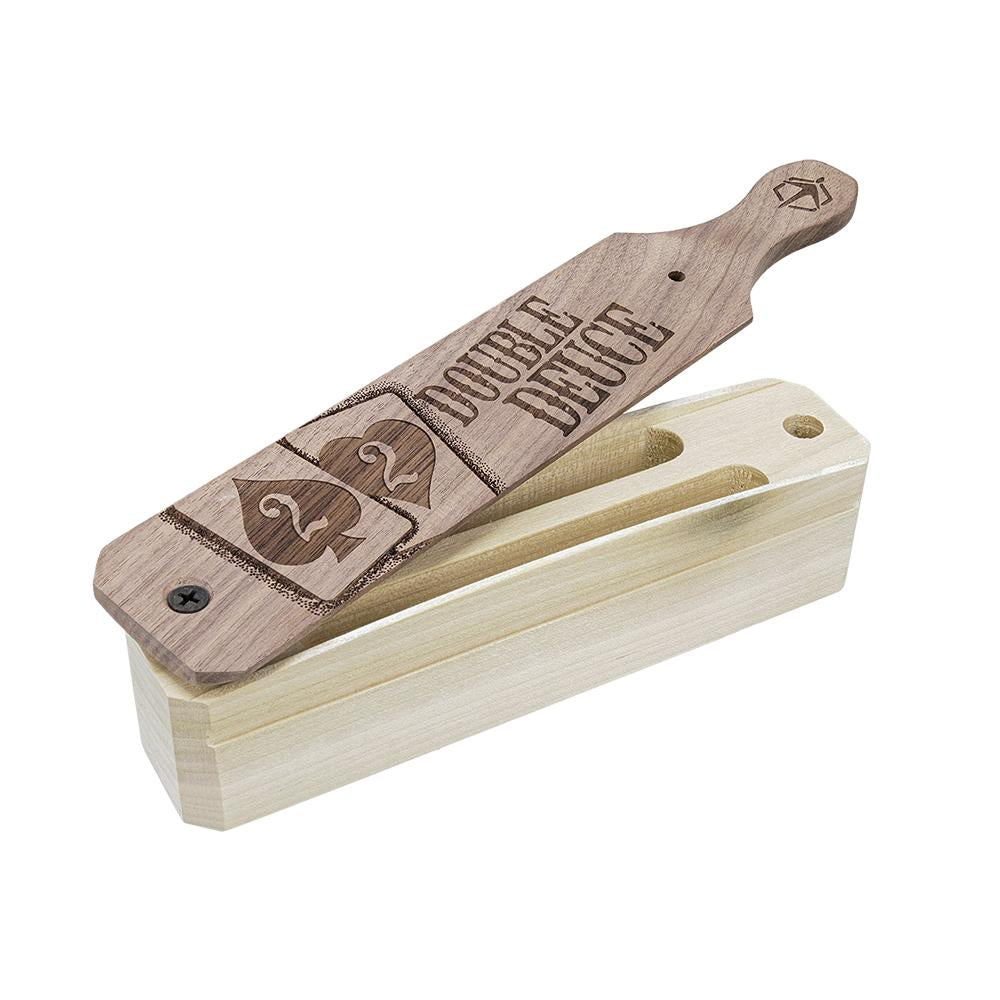 HS Strut Double Deuce Turkey Hunting Box Call Poplar and Walnut