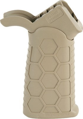 Hexmag Tactical FDE Pistol Grip for AR-15 with Adjustable Angle Positions