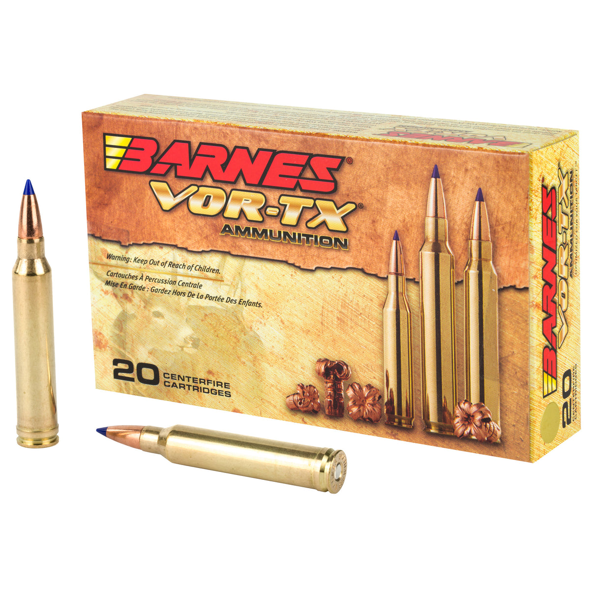 Barnes VOR-TX Tipped TSX Boat Tail 180 Grain .300 Winchester Mag 2960 fps 716876030088