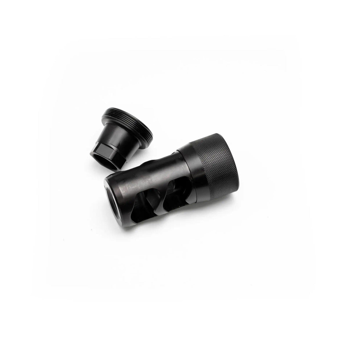 Area 419 Hellfire 2P Self Timing Muzzle Brake and Adapter 6.5mm/30cal 1/2-28 Thread