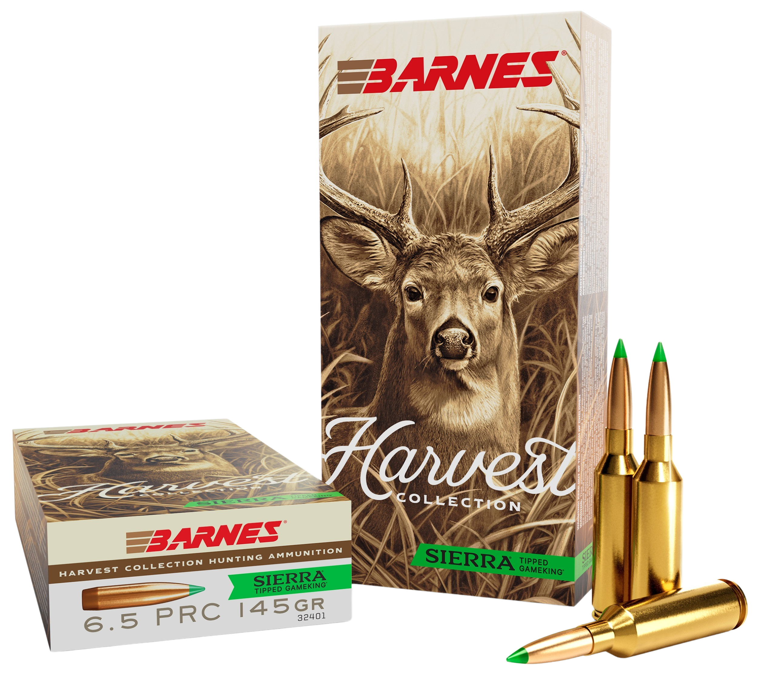 Barnes Bullets 32401 Harvest 6.5 PRC 145gr Sierra Tipped GameKing 20 Per Box/10 Case