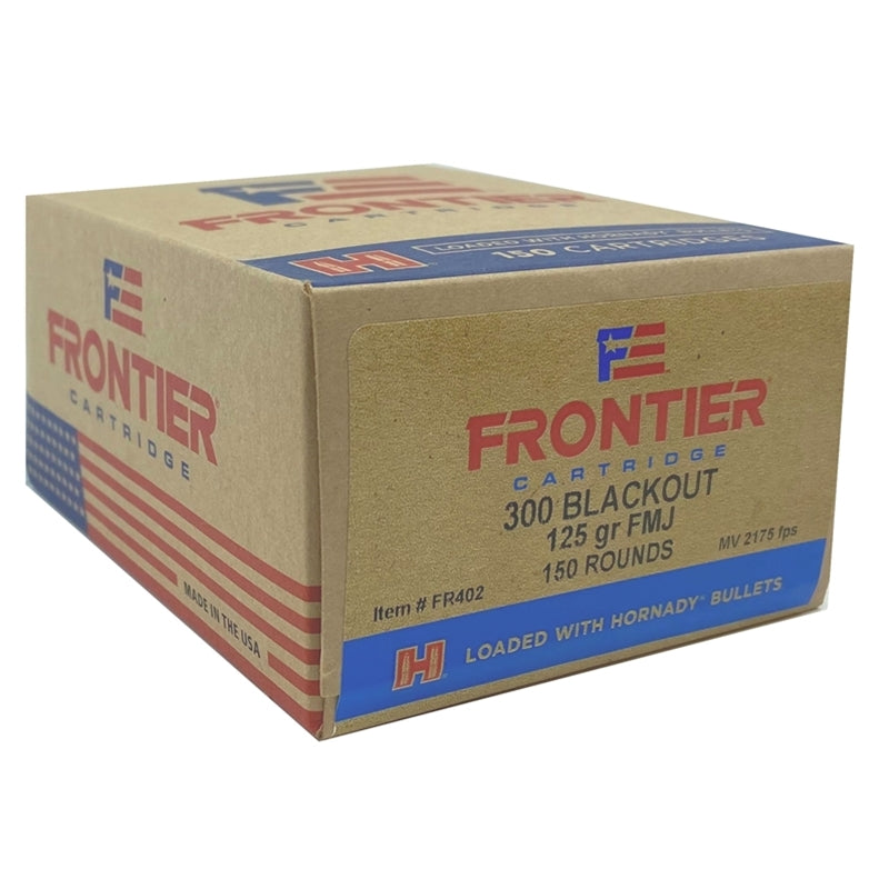 Hornady .300 AAC Blackout Frontier Cartridge 125 grain Full Metal Jacket ammunition