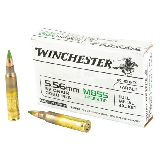 Winchester USA 5.56x45mm M855 Green Tip 62gr
