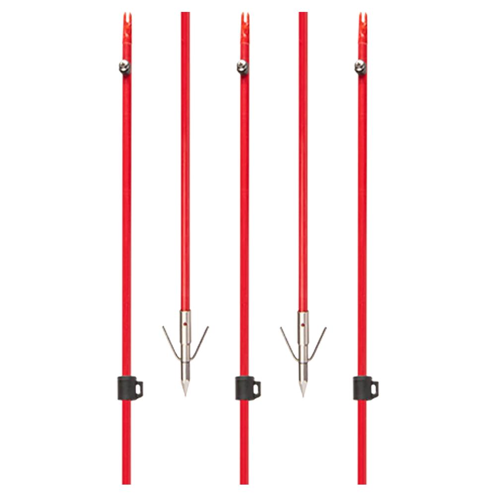 Cajun Bowfishing Fiberglass Arrow Piranha Point XT with Nock Slide and Stop