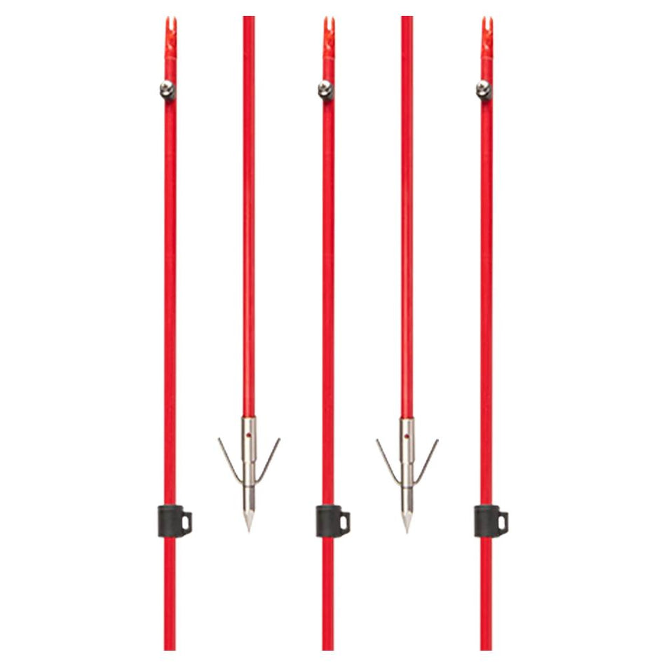 Cajun Bowfishing Fiberglass Arrow Piranha Point XT with Nock Slide and Stop