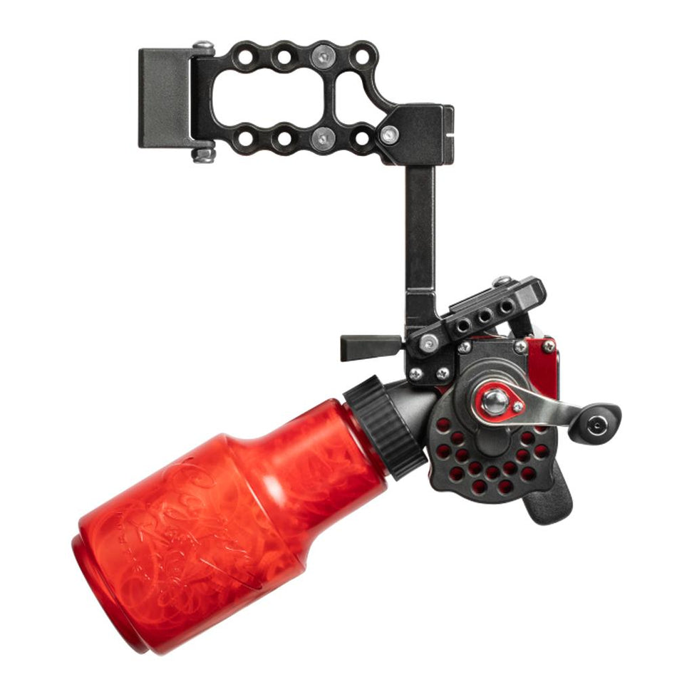 Cajun Bowfishing Winch Pro Aluminum Frame Reel RH Red