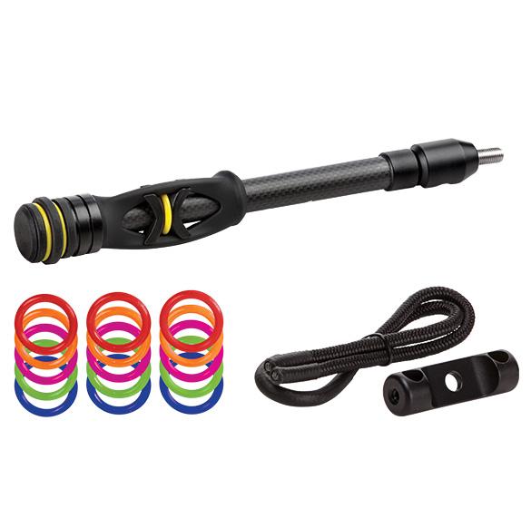 Trophy Ridge Hitman 8-Inch Target Carbon Bow Stabilizer Black with Quick Connect
