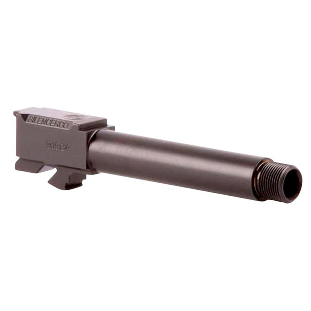 SilencerCo 9mm Luger Threaded Replacement Barrel for Glock 43 Black 1/2-28